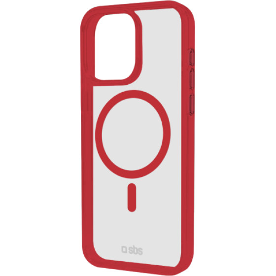 SBS Mag Frame Iphone 16 Pro Max Red Backcover - (MAGCOLIP1667PR)