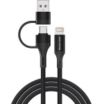 Powertech ������� Usb & USB-C �� Lightning Pd 27W, copper, 1.5m, ����� - (PTR-0159)