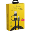 Powertech ������� Usb & USB-C �� USB-C Pd 60W, copper, 1.5m, ����� - (PTR-0158)