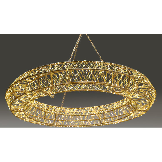 Aca 3D Copper Wire Metal Motif Ring 1920LEd ���� ��� ���� ���� IP44 �����T(3V DC)����50cm-������ 5m��� - (X0576801535)