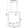 Aca �������� �/� 4xG9 Quadro ����� ���/�� +����� ����� 49�12�120CM - (OD91494PB)