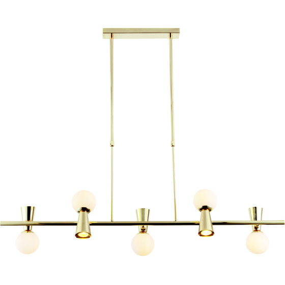 Aca �������� �/� 5xG9+5xGU10 Kimolos ����� ���/�� + ����� ����� 120�26�120CM - (OD94205PG)