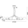 Aca �������� �/� 6��14 ����� ��������� D100�H100CM Clotho - (EG4346P100B)