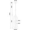 Aca �������� �/� Led 16W 3000K 1120LM Venus ������ ���/�� IP20 15X15XH230CM - (ZM33LEDP15CH)