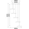 Aca �������� �/� Led 25W 3000K 1750LM Ninfea ��������� ���/�� IP20 D55XH260CM - (ZM34LEDP55BR)