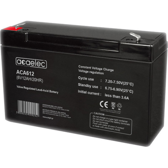 Aca �������� Agm Vrla 6V 12AH/20HR (F1 ���������) - (ACA612)