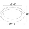 Aca ������ �/� Led 36W Cct 3470LM ����� ��������� D41XH8,5CM Diana - (BR71LEDC41BKCCT)