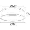 Aca ������ �/� Led 36W Cct 3670LM ����� ��������� D45XH14CM Apollo - (BR81LEDC45WHCCT)