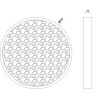 Aca Led ������ �/� ������-�������� ������ 32W 967Lm 3000K �600�70 Mond - (G8984LED)