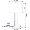 Aca ����������� �/� 1��27 Belize ����� ���/��+����� ��������-������� IP20 D35,6XH66CM - (ML127161TGW)