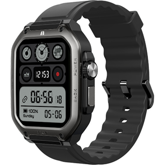 Egoboo X Maui Smartwatch GeoLander, Black - (MUGTX09BLK)