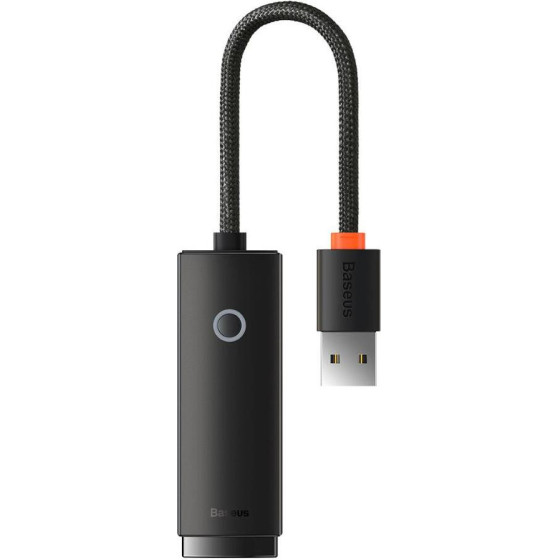 Baseus Lite Series Usb To Rj45 Network Adapter, 100mBps Black - (WKQX000001)