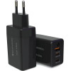 Baykron ��������� Premium Wall Charger EU, USB-A, Type-C 65W Gan ������ - (BA-WC-003)