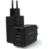 Baykron ��������� Premium Wall Charger EU, USB-A, Type-C 65W Gan ������ - (BA-WC-003)