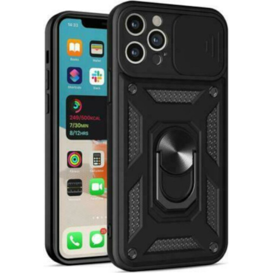 Bodycell Armor Slide Cover Case iPhone 12 Pro Black - (BA-00013)