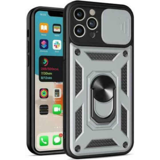 Bodycell Armor Slide Cover Case iPhone 12 Pro Max Silver - (BA-00018)