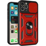 Bodycell Armor Slide Cover Case iPhone 12 Pro Red - (BA-00014)