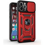 Bodycell Armor Slide Cover Case iPhone 13 Pro Max Red - (BA-00029)