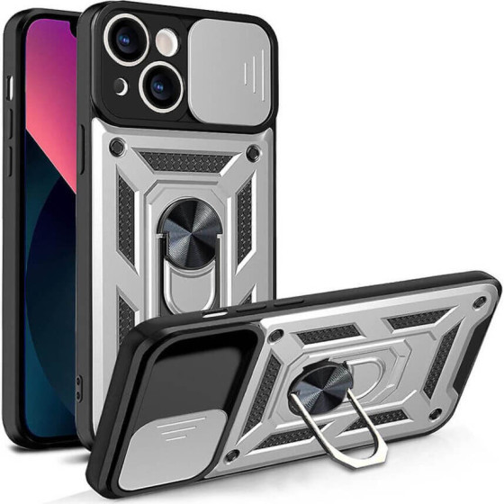 Bodycell Armor Slide Cover Case iPhone 13 Silver - (BA-00021)
