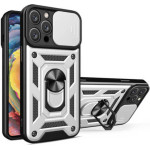 Bodycell Armor Slide Cover Case iPhone 15 Pro Max Silver - (BA-00338)