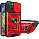 Bodycell Armor Slide Cover Case iPhone 15 Red - (BA-00328)