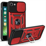 Bodycell Armor Slide Cover Case iPhone 7/8/SE 2020, 2022 Red - (BA-00189)