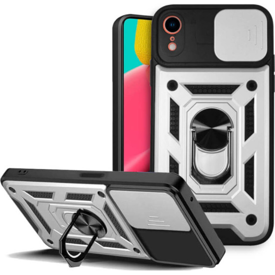 Bodycell Armor Slide Cover Case iPhone XR Silver - (BA-00238)