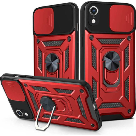 Bodycell Armor Slide Cover Case iPhone XR Red - (BA-00192)