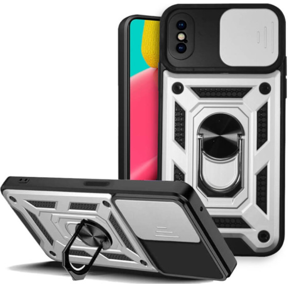 Bodycell Armor Slide Cover Case iPhone X/XS Silver - (BA-00237)