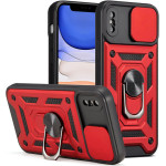 Bodycell Armor Slide Cover Case iPhone XS Max Red - (BA-00194)