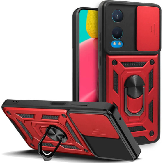Bodycell Armor Slide Cover Case Oneplus Nord CE 4 Lite 5G Red - (BA-00414)