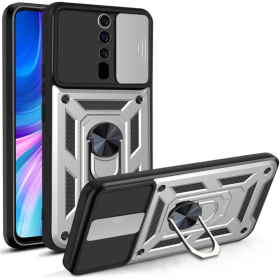 Bodycell Armor Slide Cover Case Oppo A9 2020 Silver - (BA-00307)