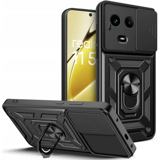Bodycell Armor Slide Cover Case Realme 11 5G/11X Black - (BA-00339)