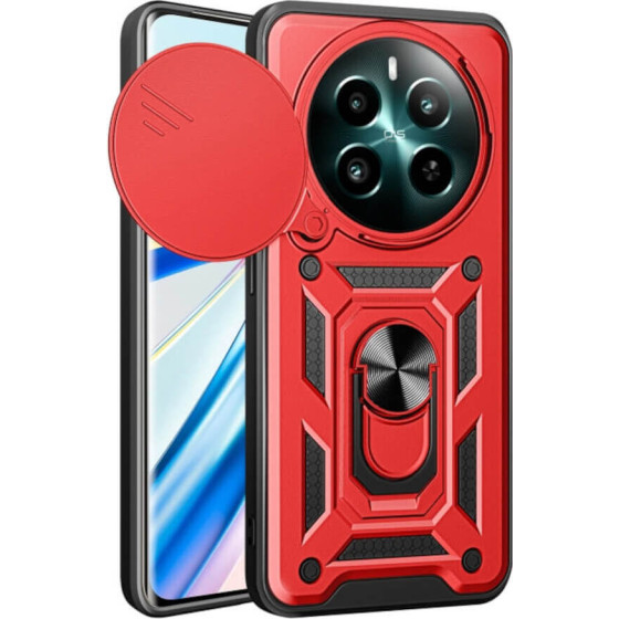 Bodycell Armor Slide Cover Case Realme 12 4G/12 Plus 5G Red - (BA-00420)