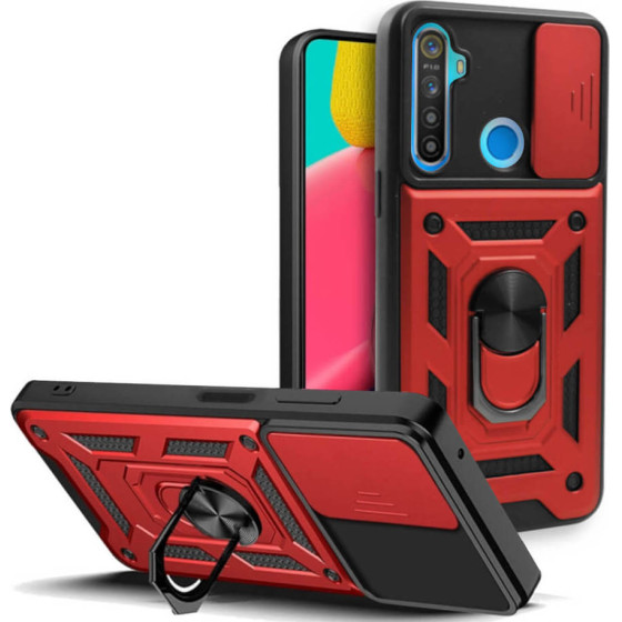 Bodycell Armor Slide Cover Case Realme 5/C3/C3i Red - (BA-00443)