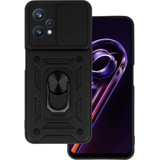 Bodycell Armor Slide Cover Case Realme 9 4G/9 Pro Plus Black - (BA-00165)