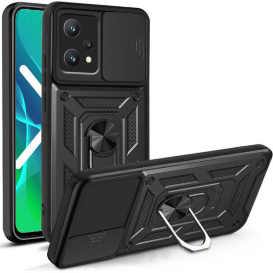 Bodycell Armor Slide Cover Case Realme 9 5G/9 Pro 5G Black - (BA-00178)