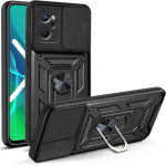 Bodycell Armor Slide Cover Case Realme 9i Black - (BA-00166)