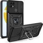 Bodycell Armor Slide Cover Case Realme C21 Black - (BA-00167)