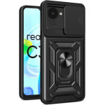 Bodycell Armor Slide Cover Case Realme C30 Black - (BA-00213)