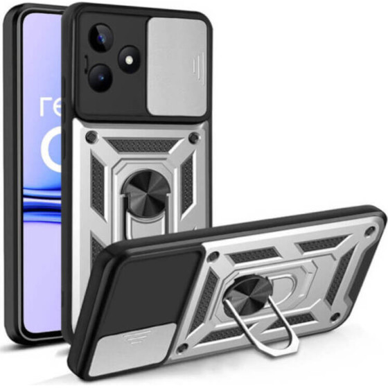 Bodycell Armor Slide Cover Case Realme C51/Note 50 Silver - (BA-00310)