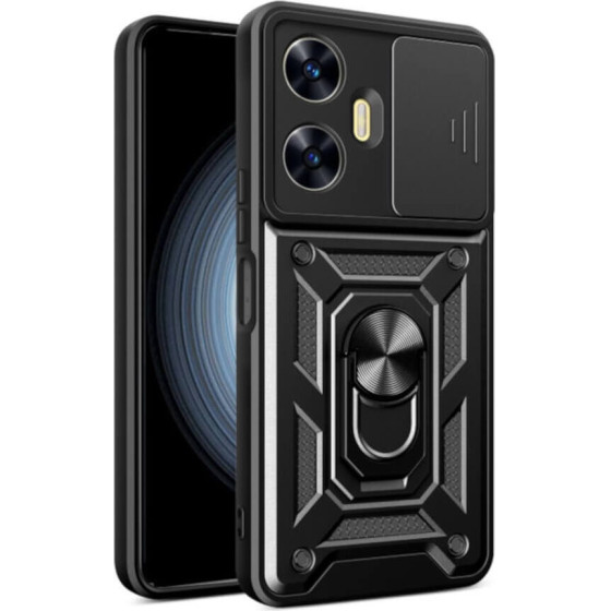 Bodycell Armor Slide Cover Case Realme C55 Black - (BA-00274)
