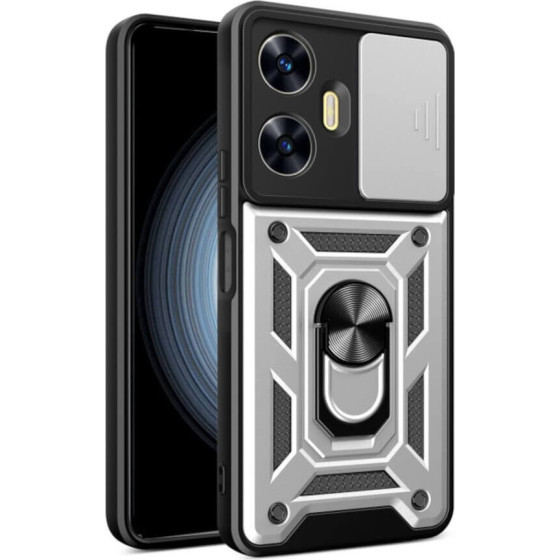 Bodycell Armor Slide Cover Case Realme C55 Silver - (BA-00276)