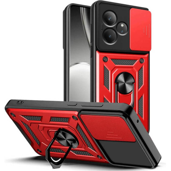 Bodycell Armor Slide Cover Case Realme GT 6 5G/GT 6T 5G Red - (BA-00435)