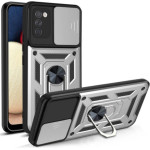 Bodycell Armor Slide Cover Case Samsung A02s Silver - (BA-00033)