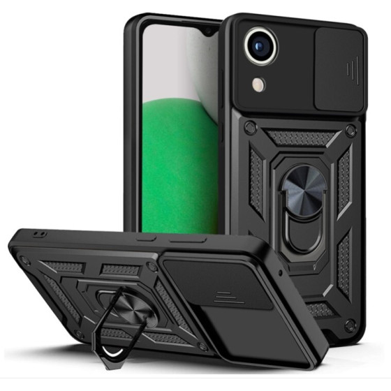 Bodycell Armor Slide Cover Case Samsung A03 Core Black - (BA-00171)