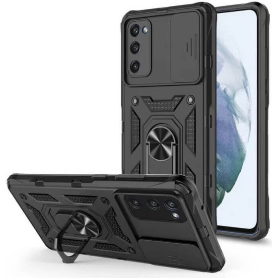 Bodycell Armor Slide Cover Case Samsung A03s Black - (BA-00148)