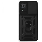 Bodycell Armor Slide Cover Case Samsung A12 Black - (BA-00151)