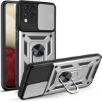 Bodycell Armor Slide Cover Case Samsung A12 Silver - (BA-00153)