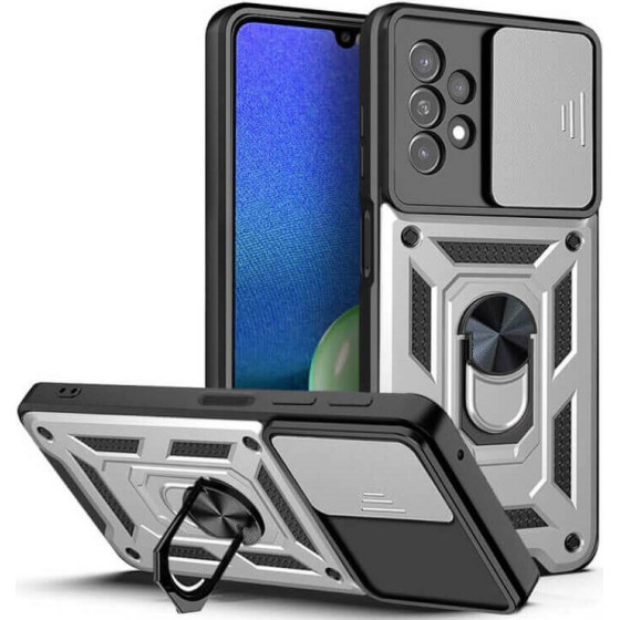 Bodycell Armor Slide Cover Case Samsung A13 4G Silver - (BA-00230)